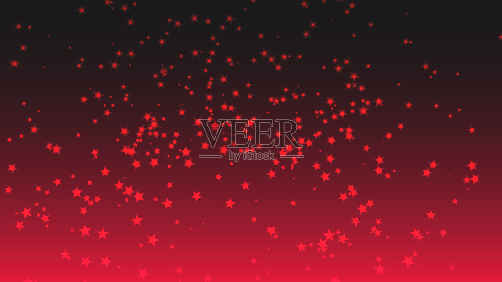 矢量抽象星粒子形状的红色梯度背景。点的形状。插画图片素材