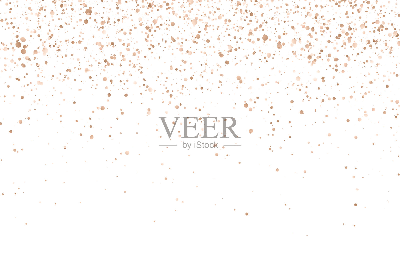 白色背景上的青铜彩纸插画图片素材