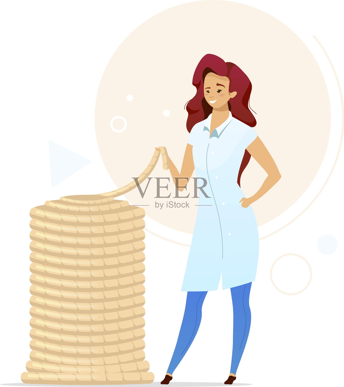 针织平色母纱质量控制设计元素图片