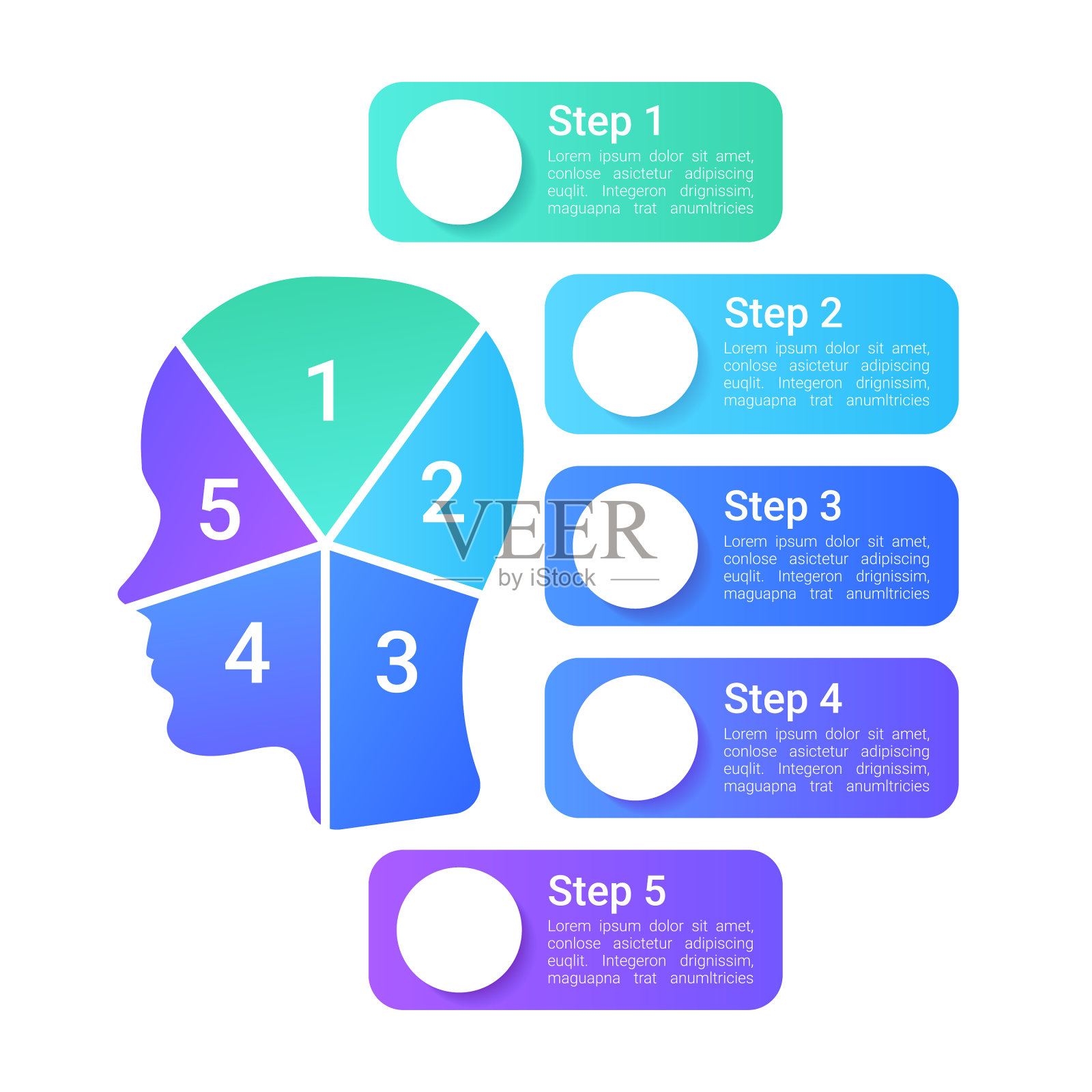 精神病院信息图表设计插画图片素材