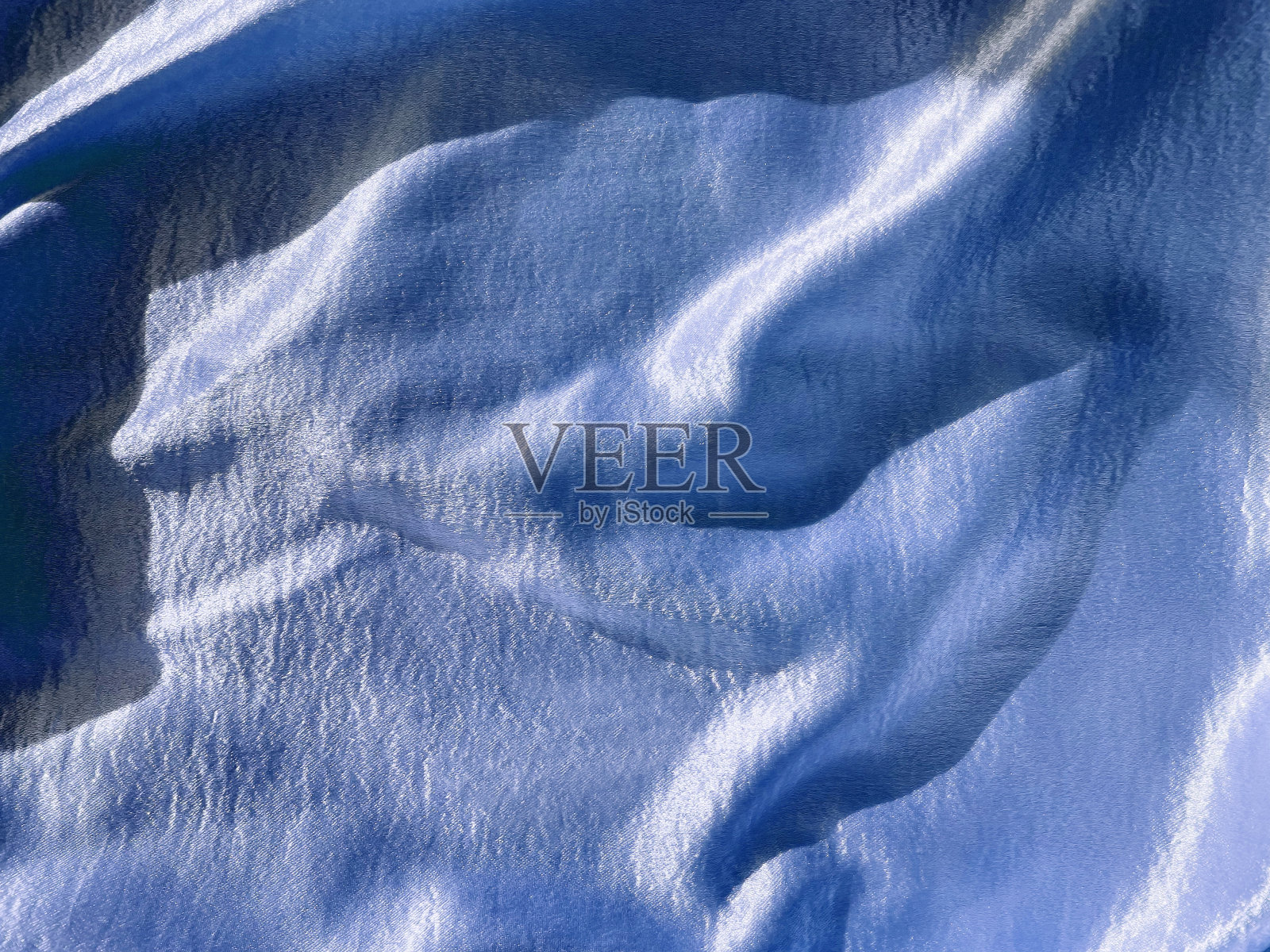 漂亮的蓝色真丝面料照片摄影图片