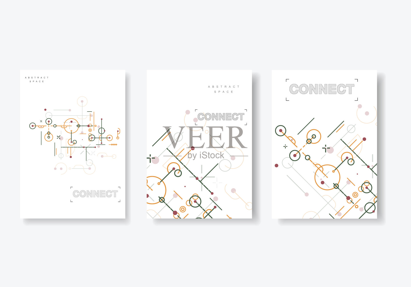 覆盖网络多边形单元阵列原子边界插画图片素材