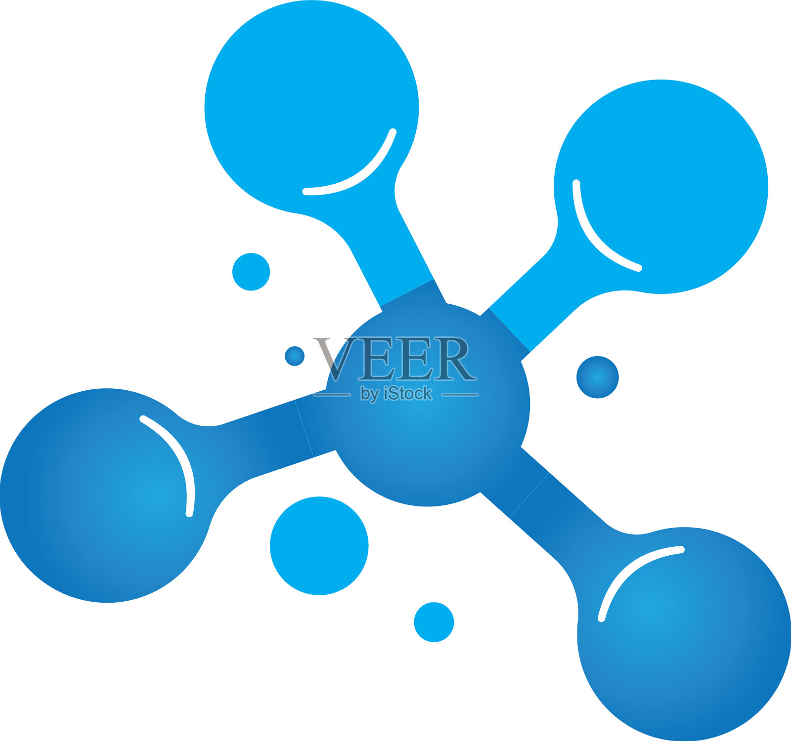 分子设计插画图片素材