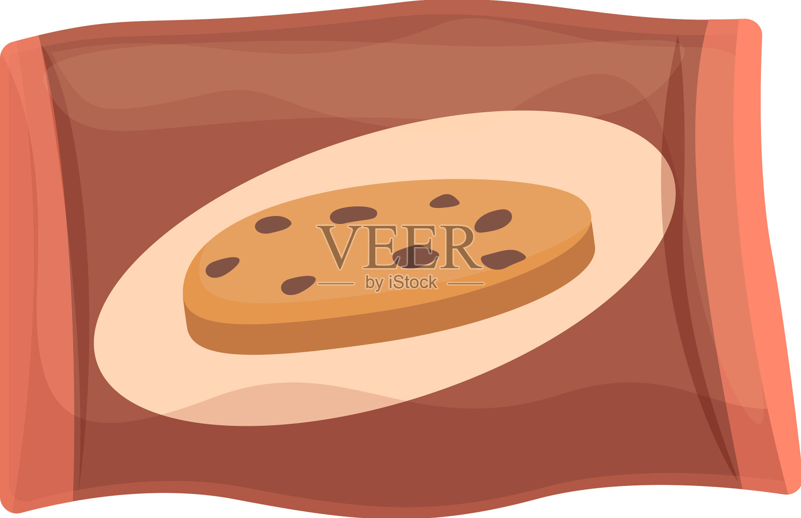 新鲜饼干图标卡通牛奶饼干设计元素图片