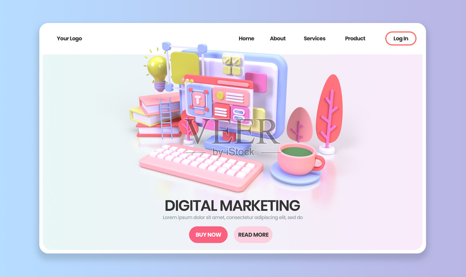 Web开发为UI UX设计概念说明登陆页面模板业务思路背景照片摄影图片