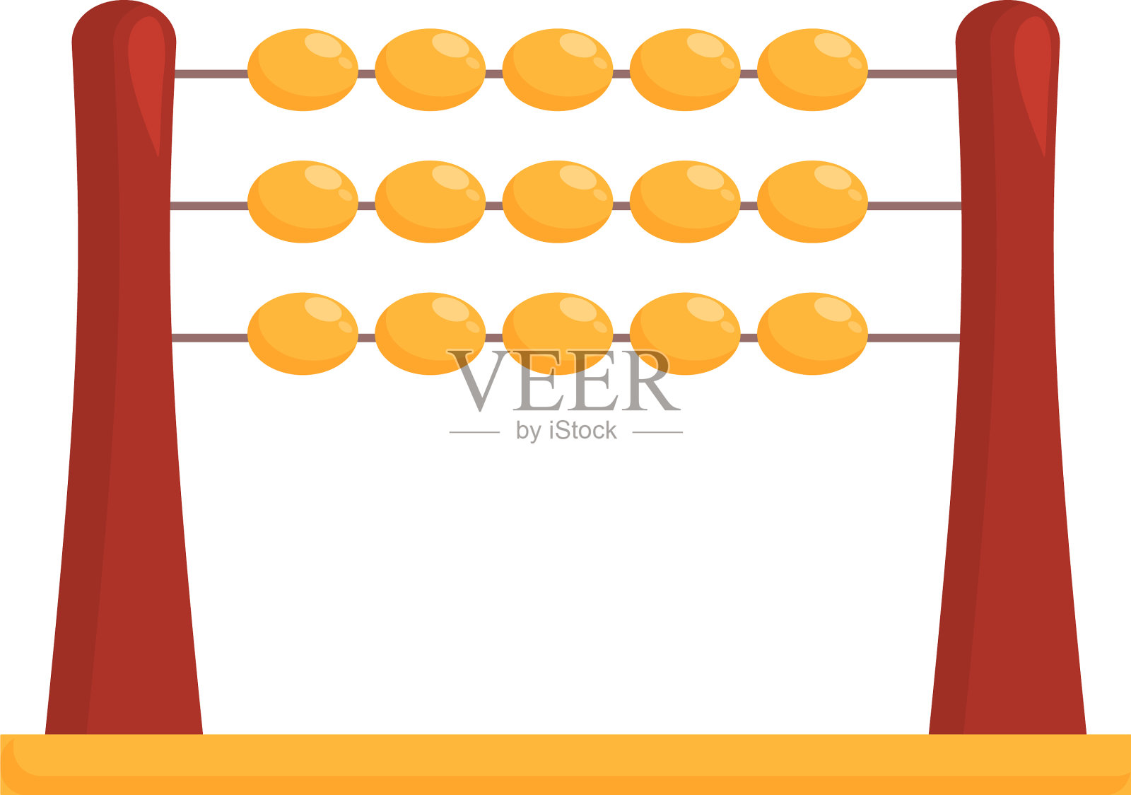 小朋友算盘图标卡通算盘数学设计元素图片
