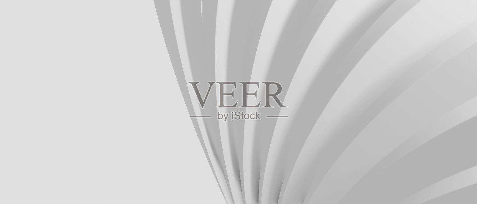 抽象几何白色和灰色背景3D插图照片摄影图片