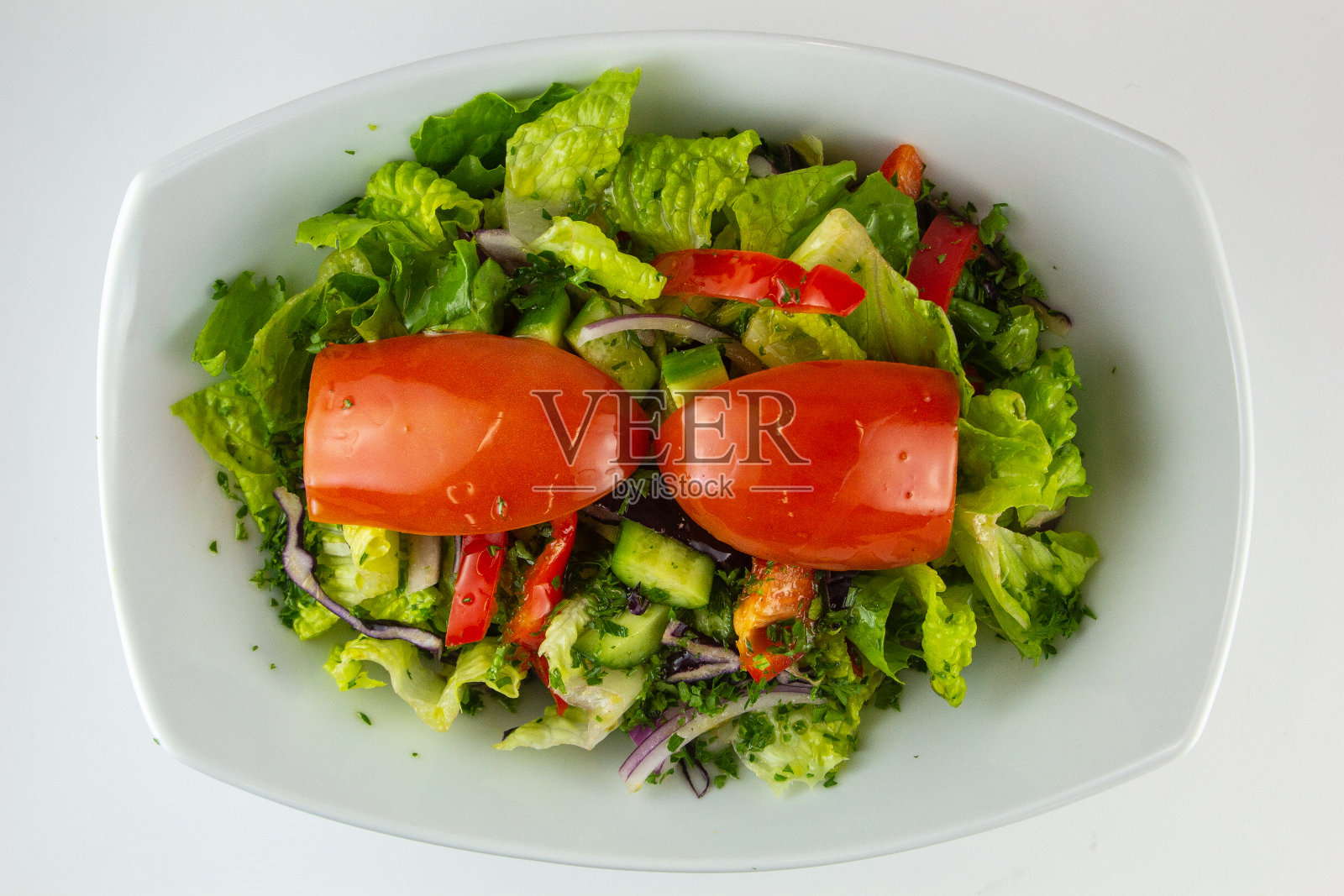 地中海沙拉照片摄影图片