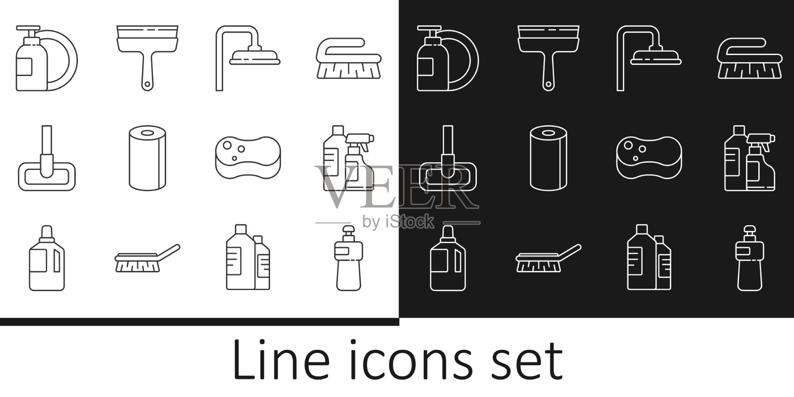 定线洗洁精瓶瓶供图标素材