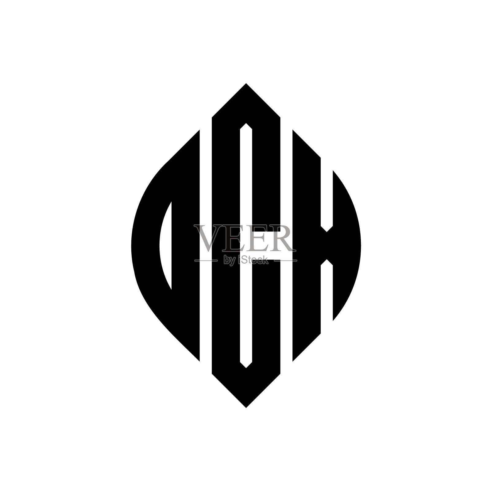 DCX圆形字母标志设计用圆形和插画图片素材