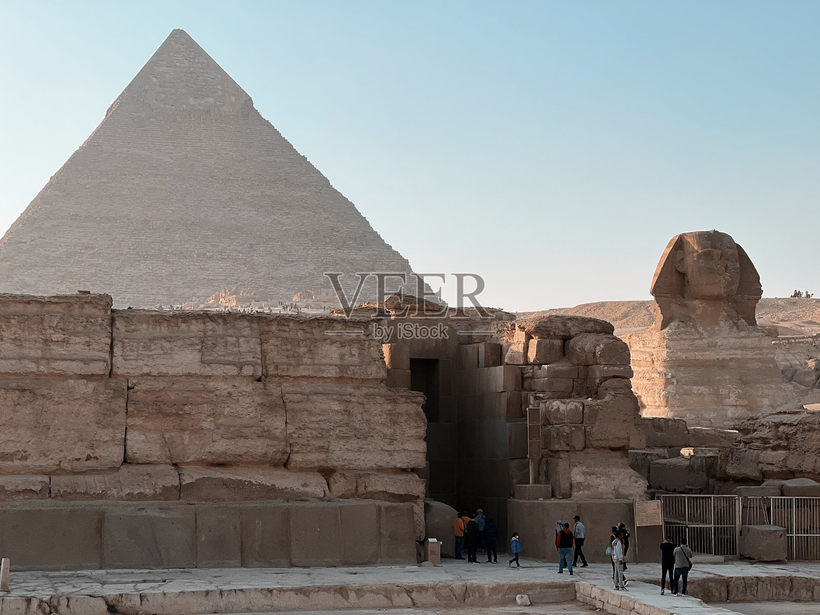 金字塔和狮身人面像照片摄影图片