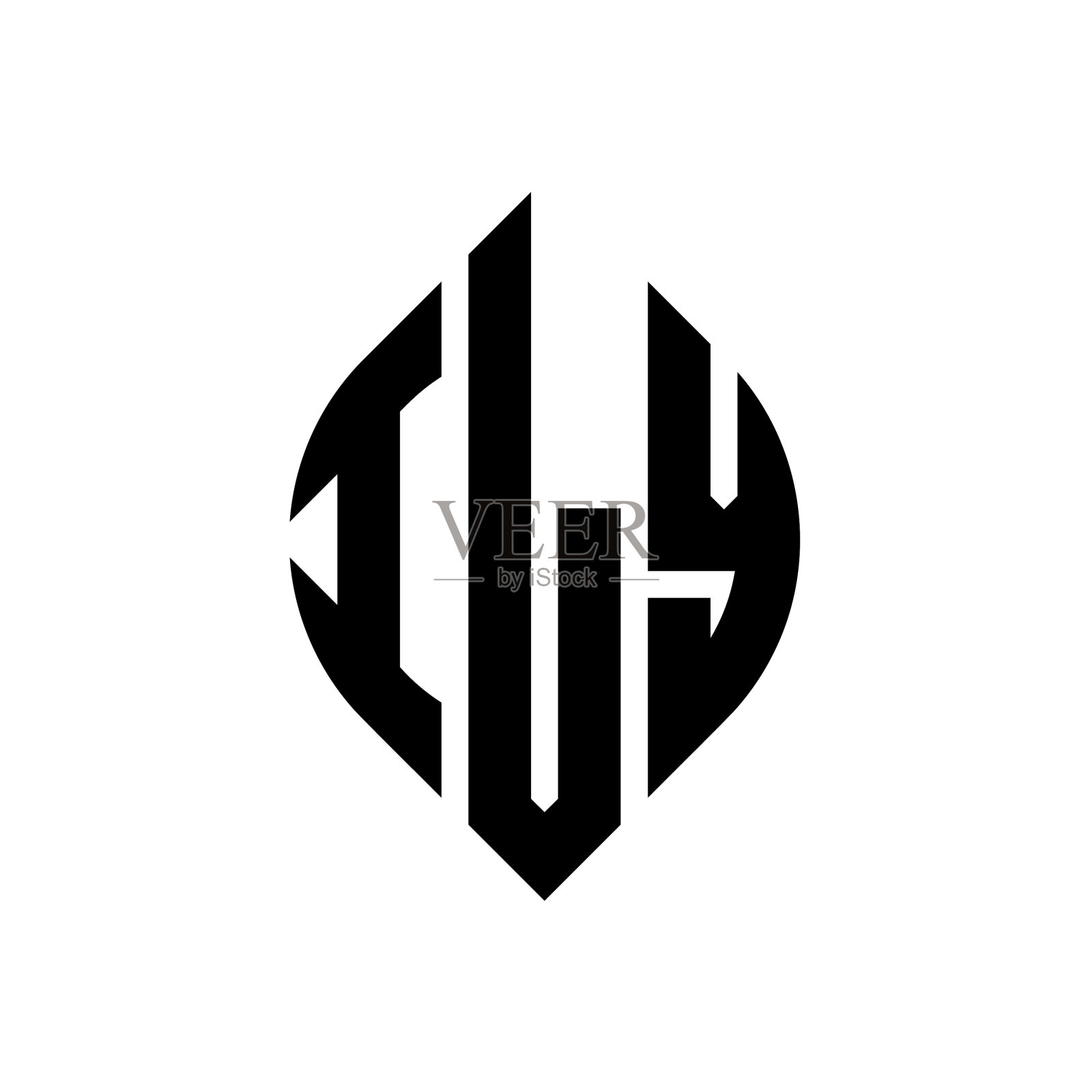 Ily圆字母logo设计以圆和插画图片素材