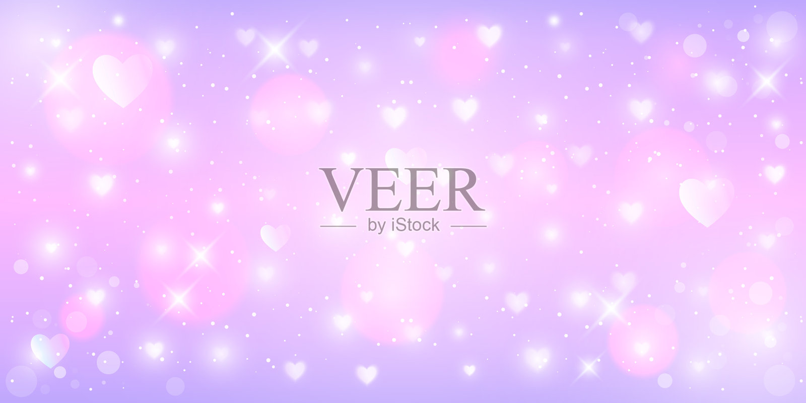 幻想的背景图案在粉彩粉红色插画图片素材