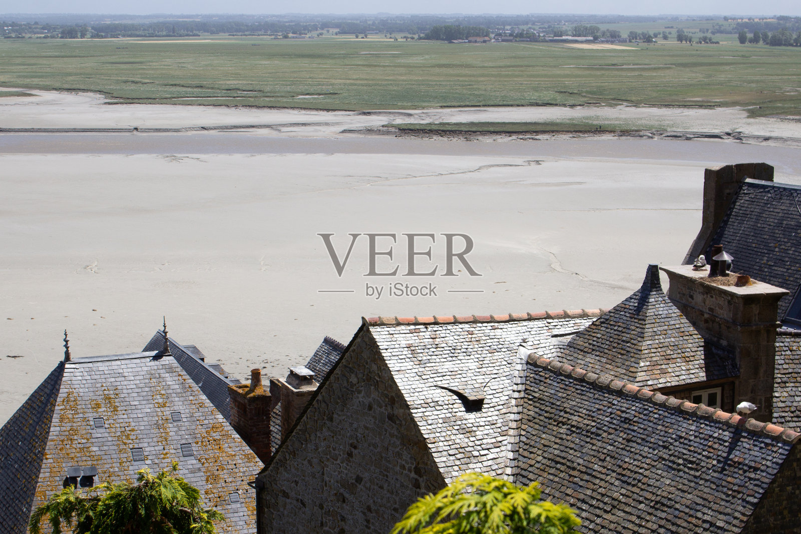 诺曼底美丽的圣米歇尔山照片摄影图片