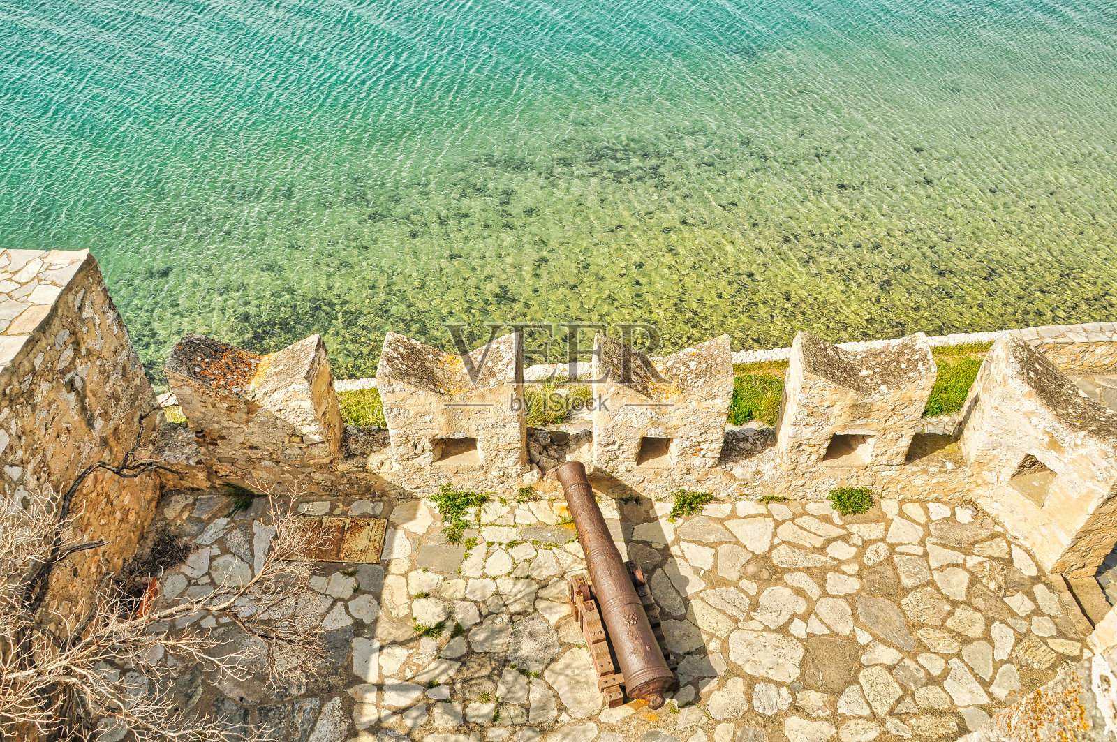 纳夫普利翁的博尔齐堡垒，希腊照片摄影图片