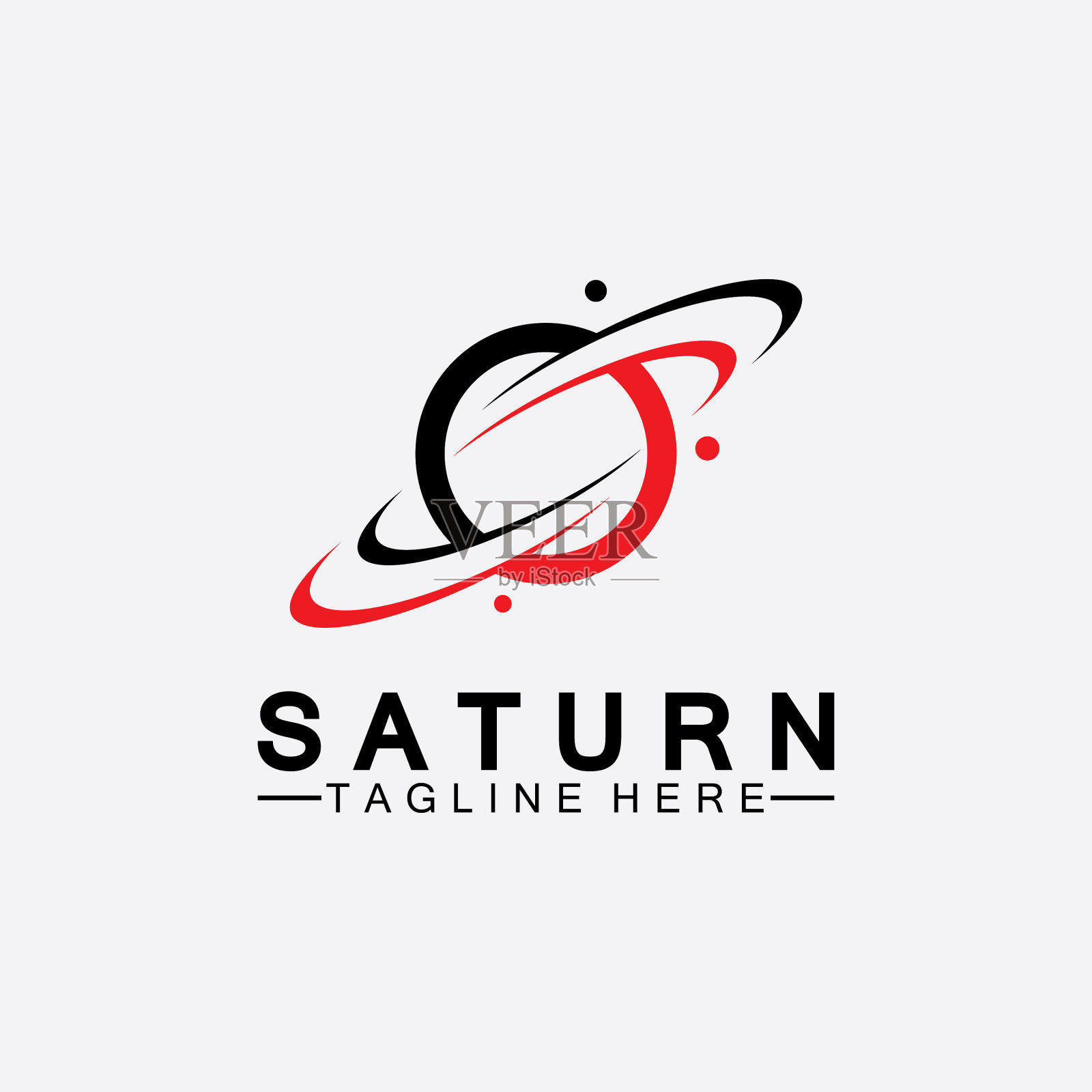 土星行星标志设计行星标志模板插画图片素材