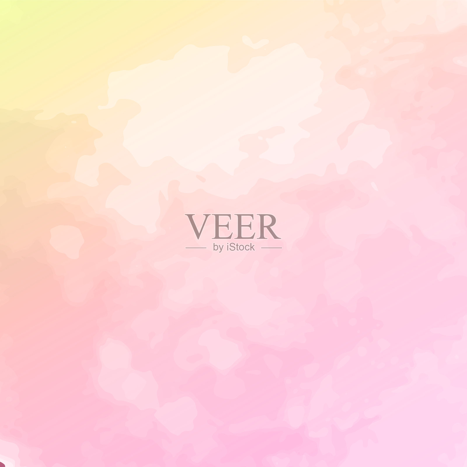 粉色水彩背景与滴墨渍和插画图片素材