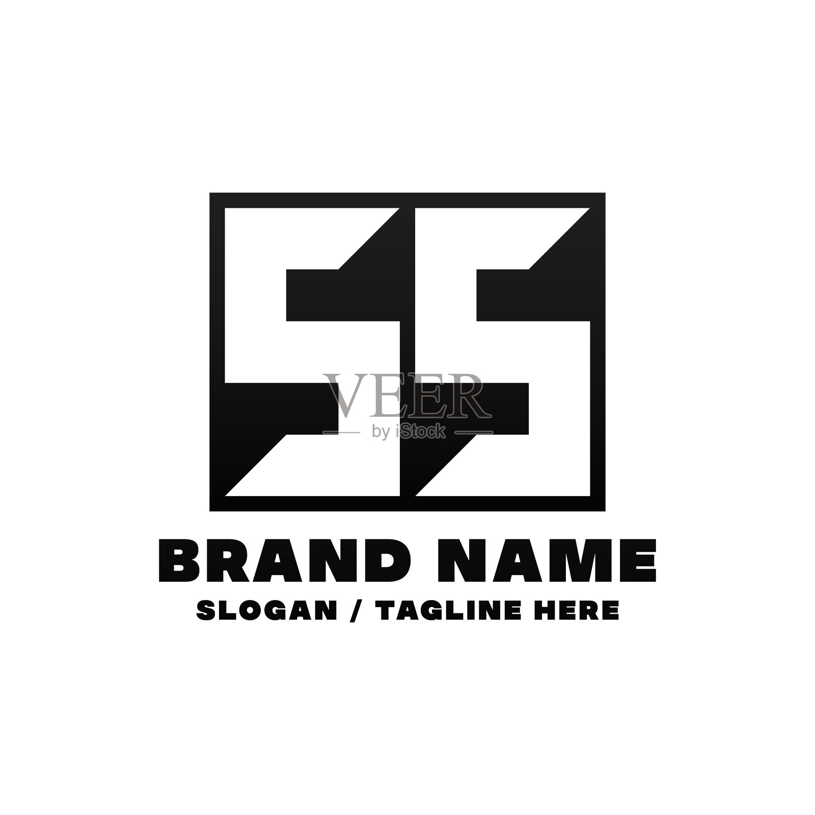 字母标志设计模板插画图片素材