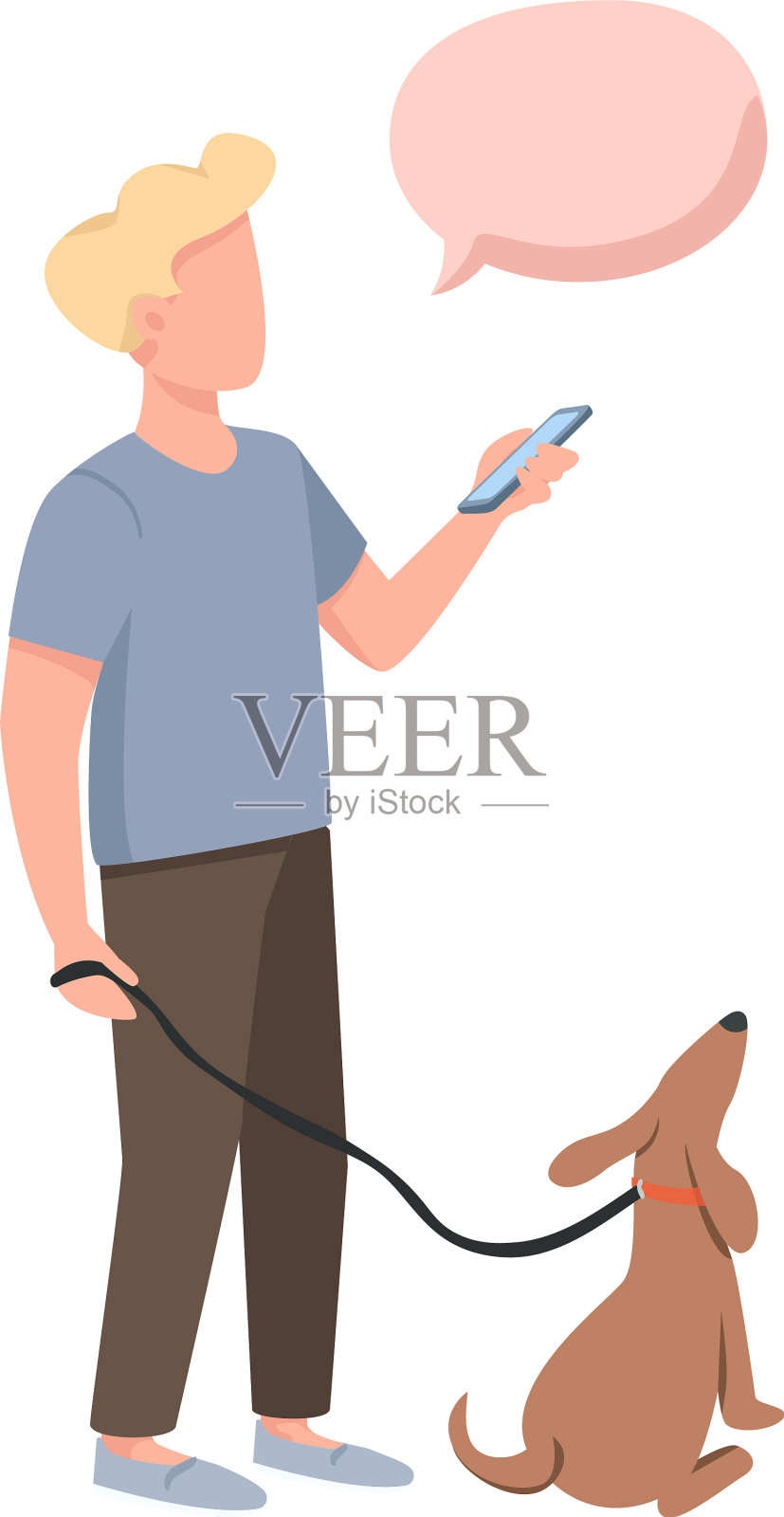 狗主人平色无脸的性格与人设计元素图片