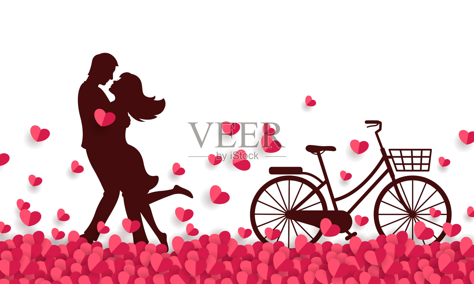 一对夫妇拥抱在一起设计元素图片