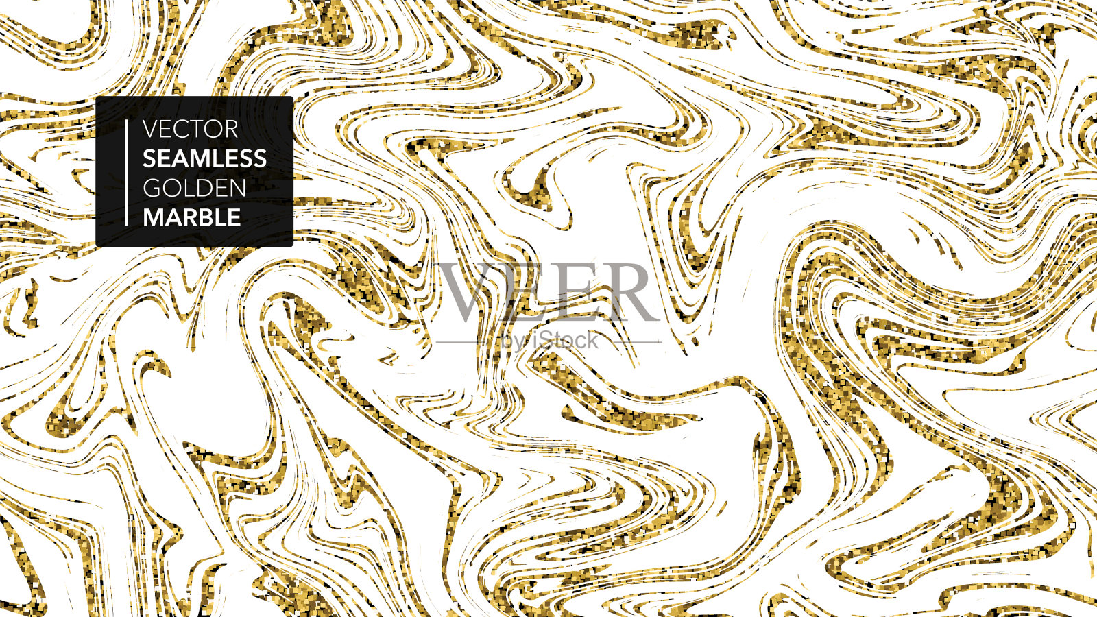 大理石金色和白色纹理无缝背景插画图片素材