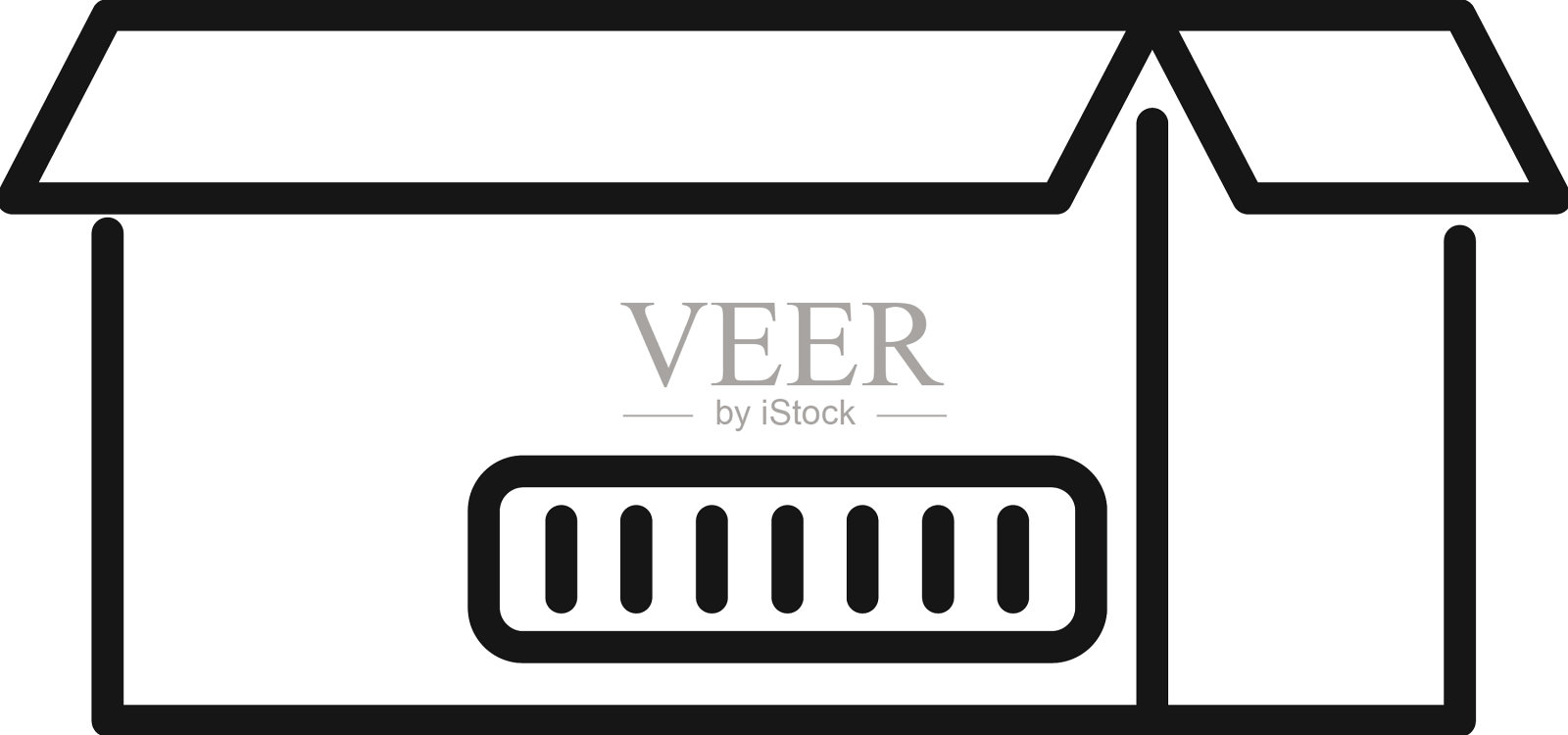 纸箱工具图标外形纸箱图标素材