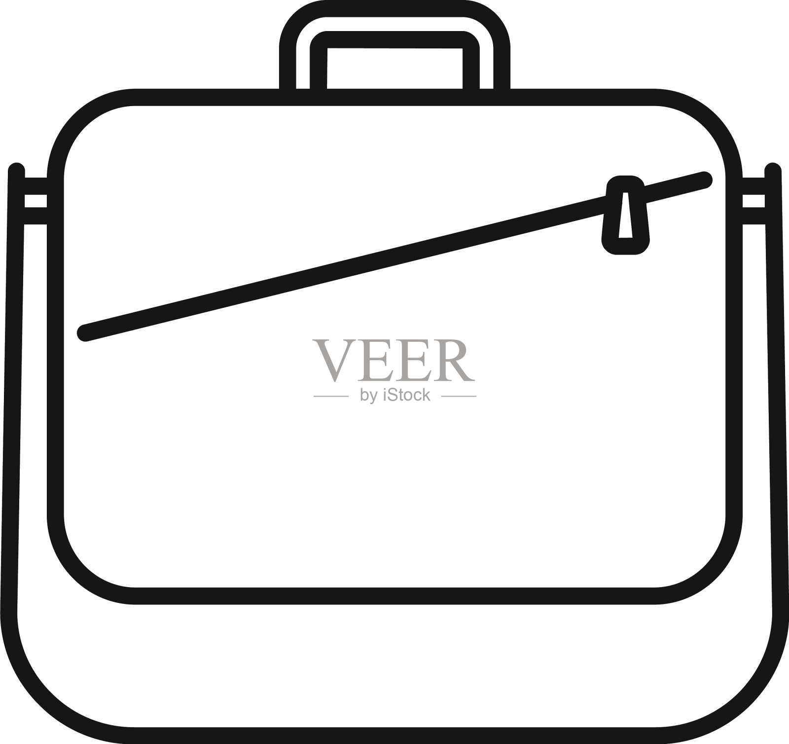 商务笔记本电脑包图标大纲案件图标素材