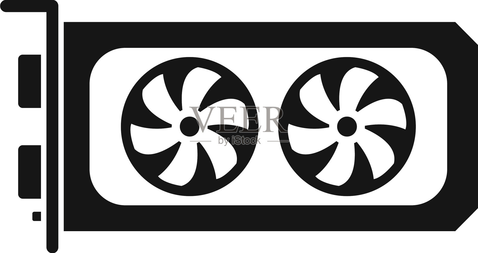 显卡内存图标简单的计算机设计元素图片