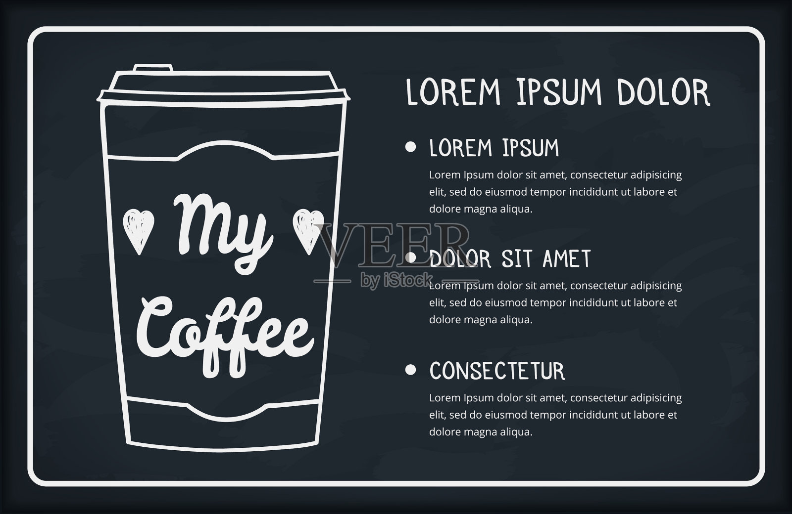 handdrawn咖啡杯插画图片素材