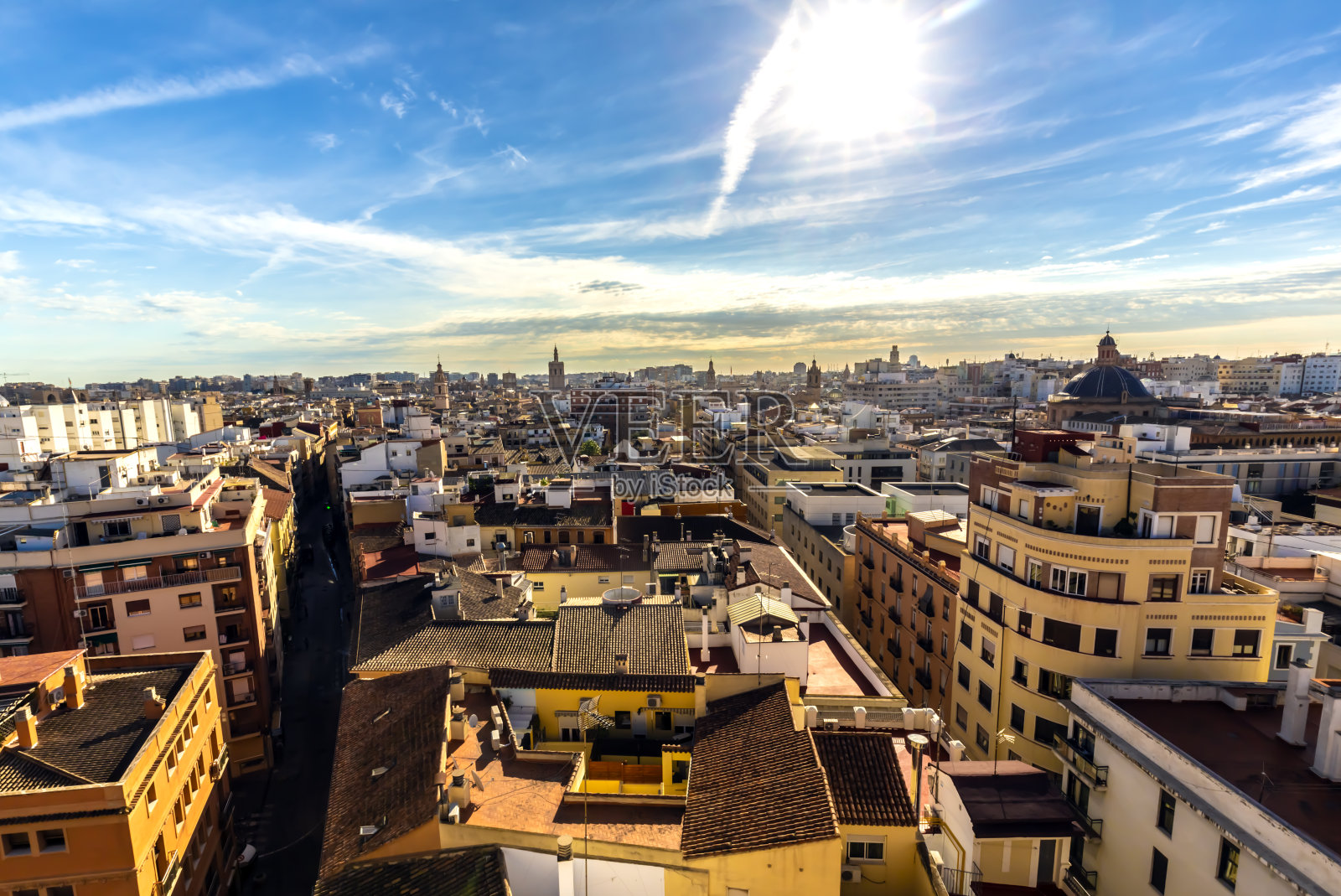 瓦伦西亚城，美好的一天照片摄影图片