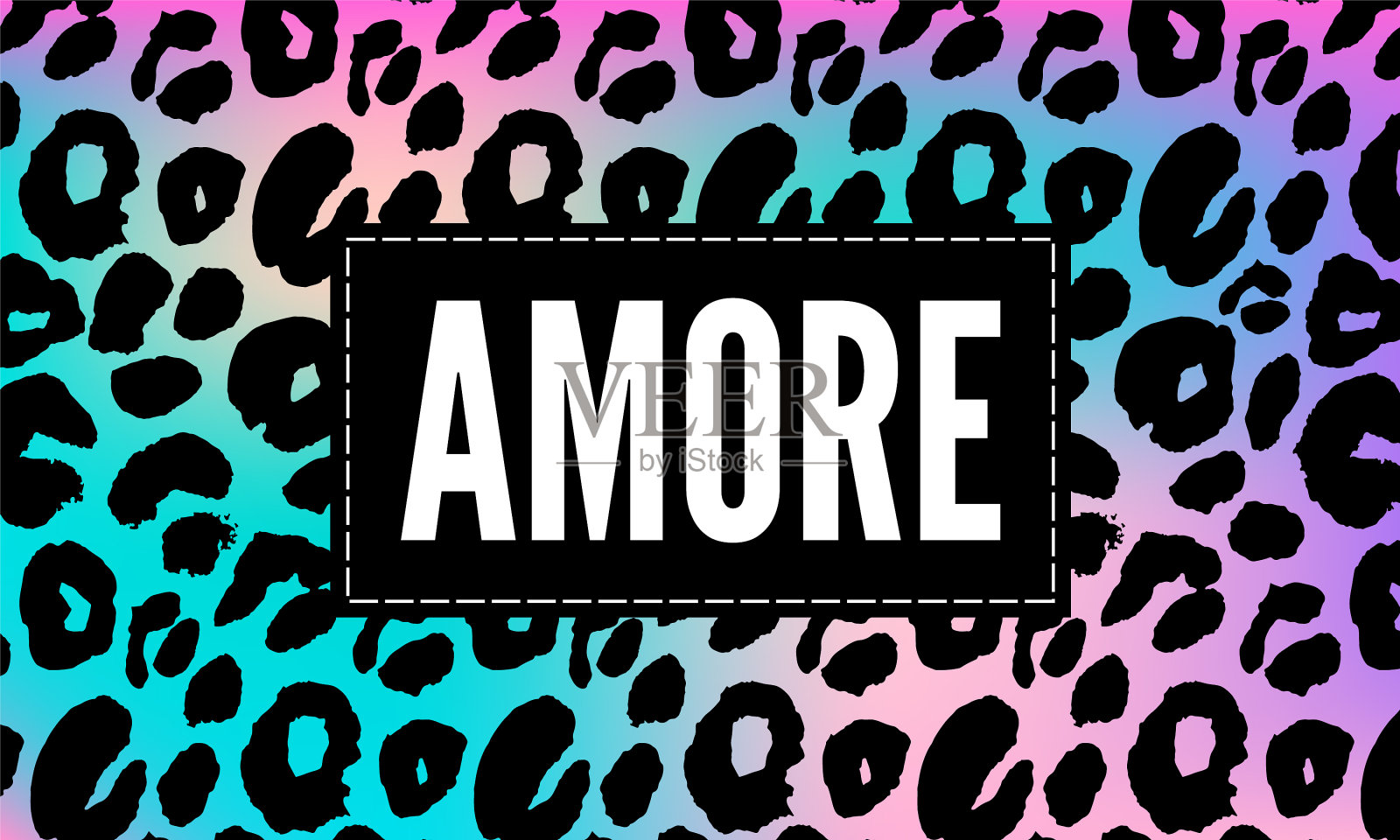 标语爱语图文印刷时尚插画图片素材