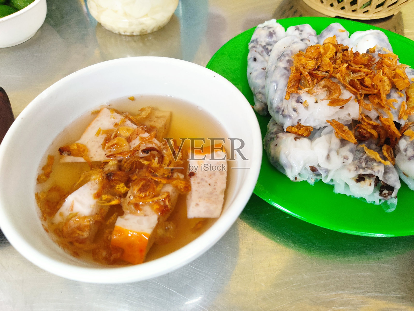 越南河内的米饭卷照片摄影图片