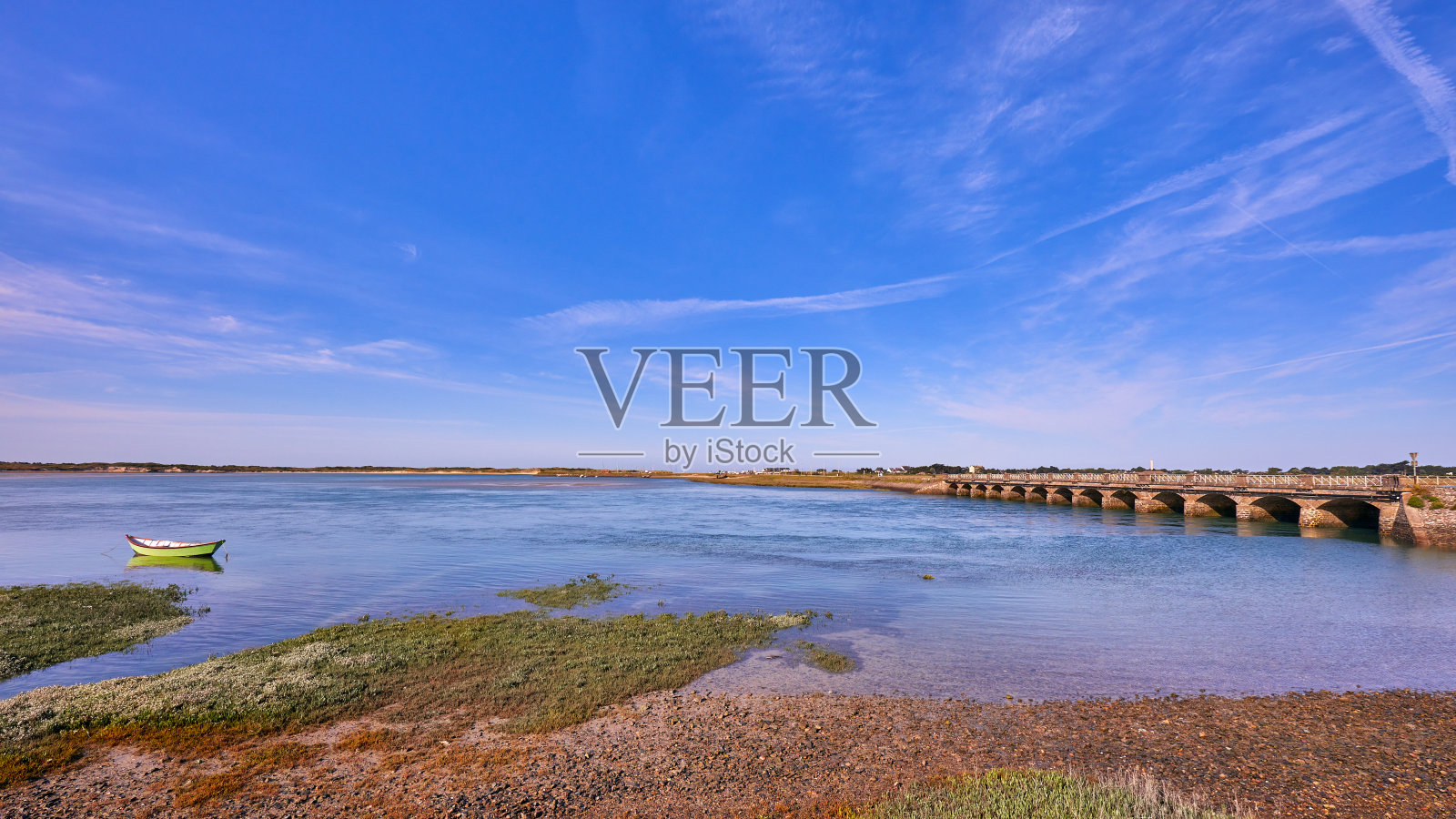 拜尔斯港河口和大桥照片摄影图片