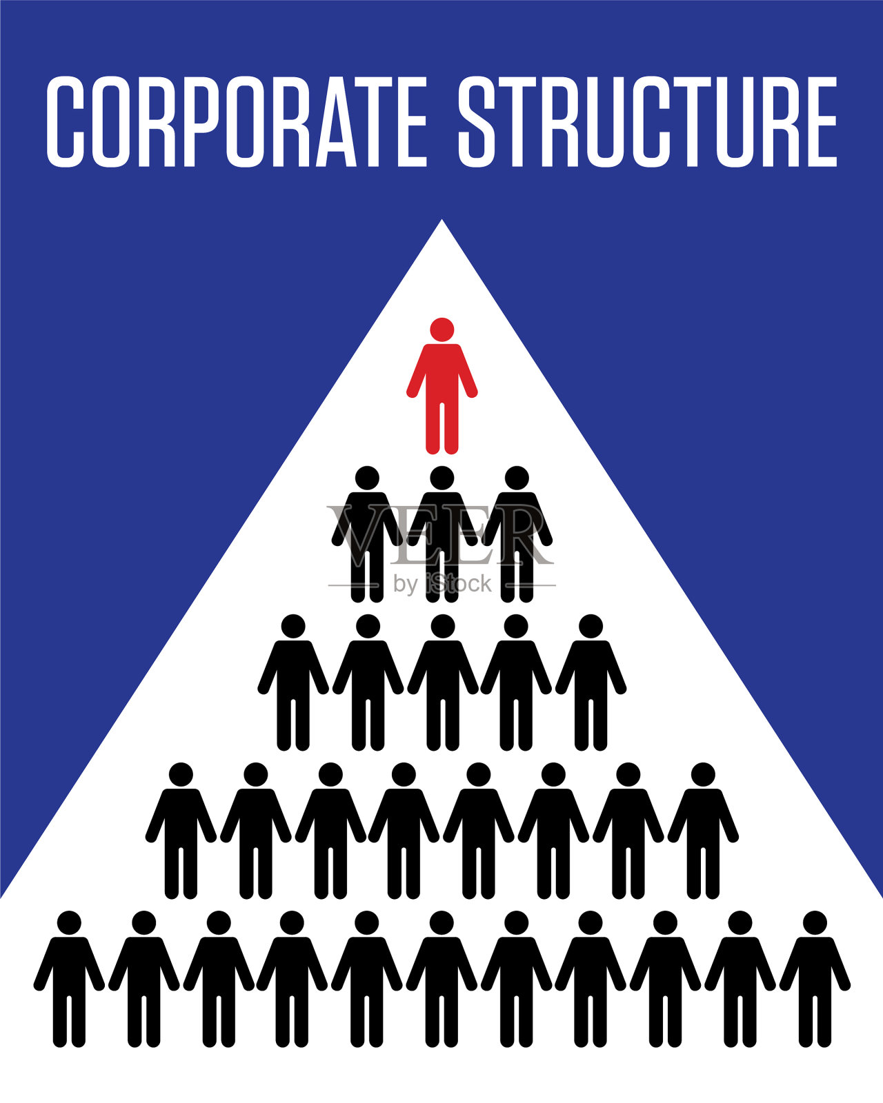 显示公司结构的业务图表插画图片素材