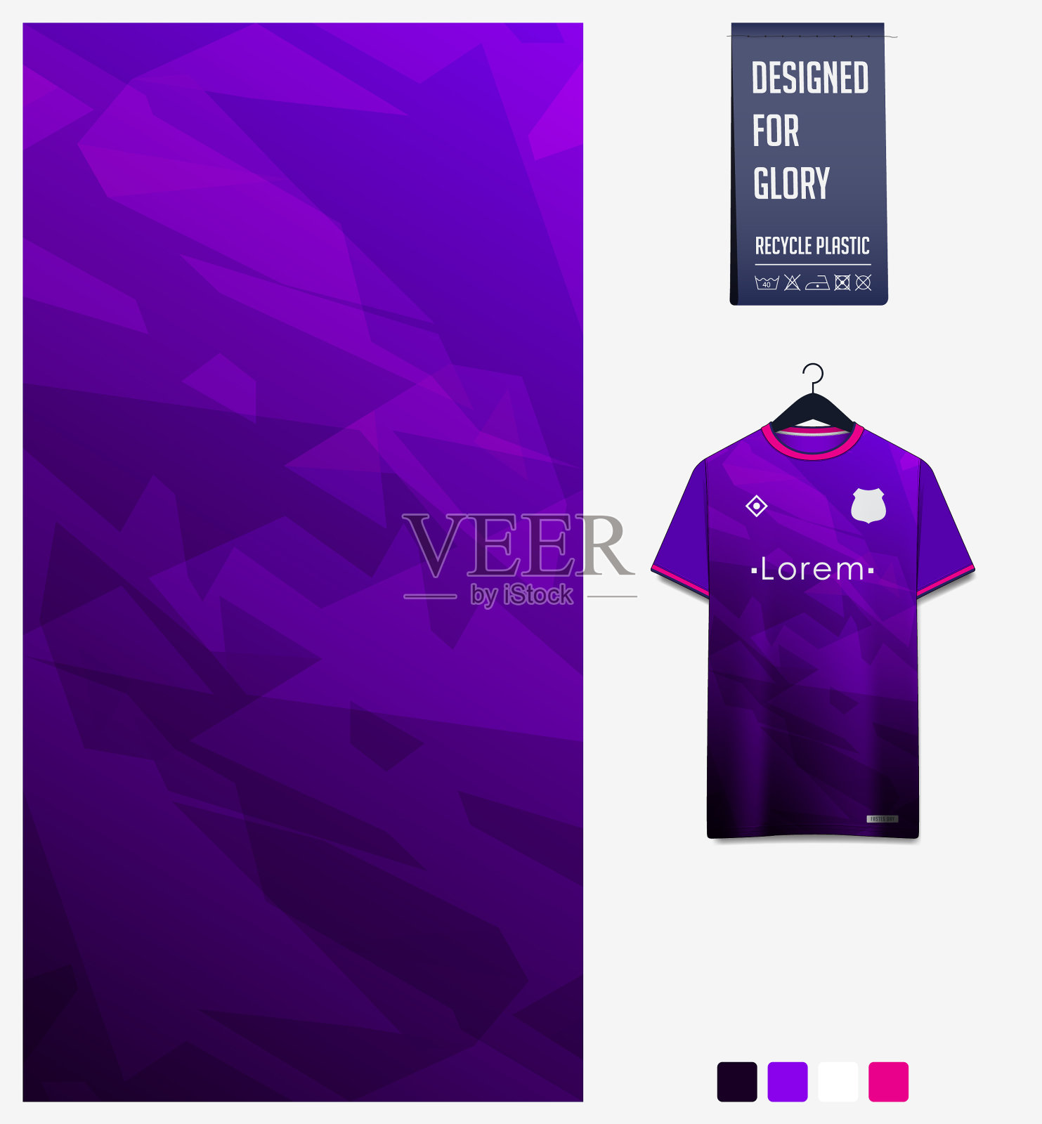 足球运动衫面料设计抽象图案插画图片素材