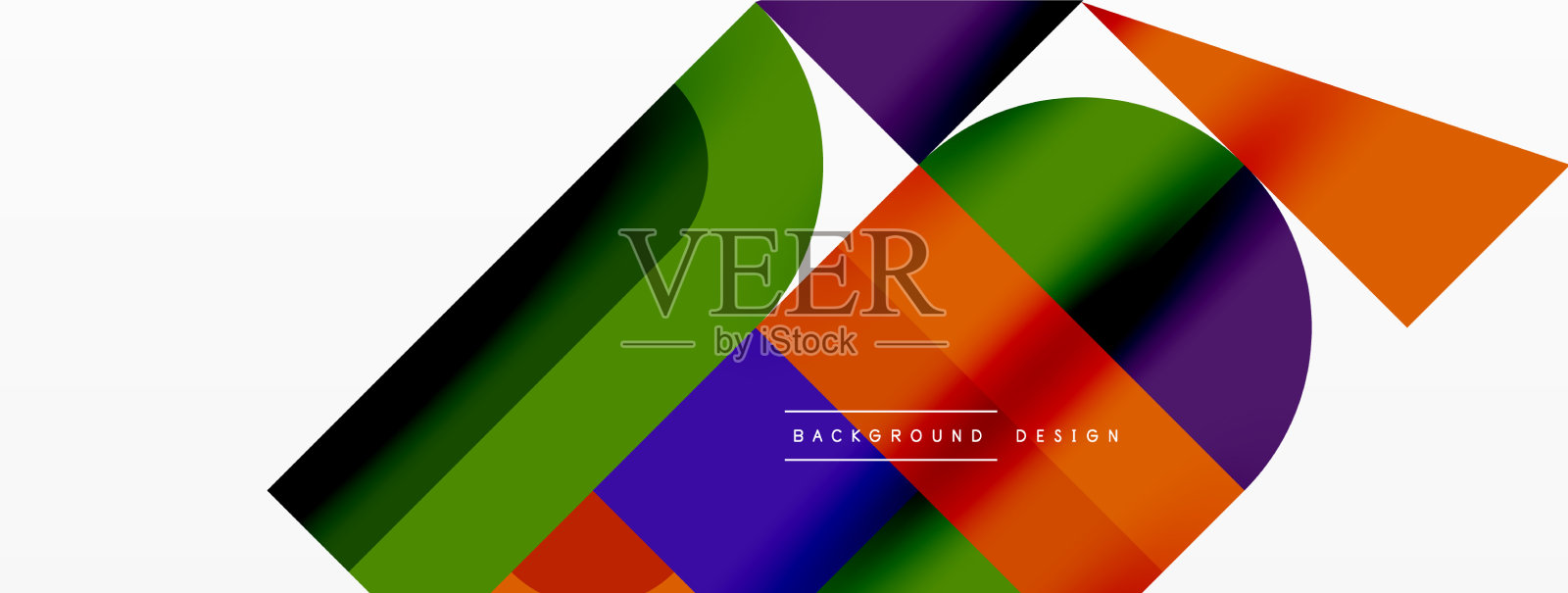 最小几何抽象背景圆插画图片素材