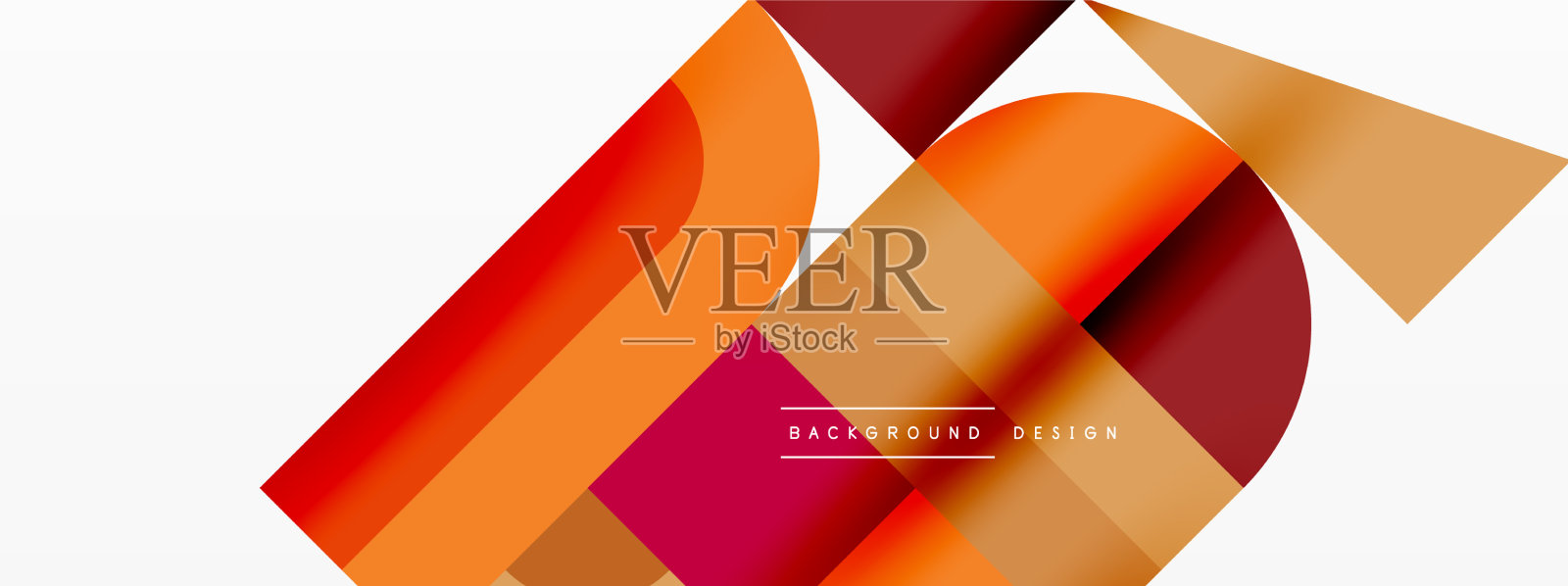 最小几何抽象背景圆插画图片素材