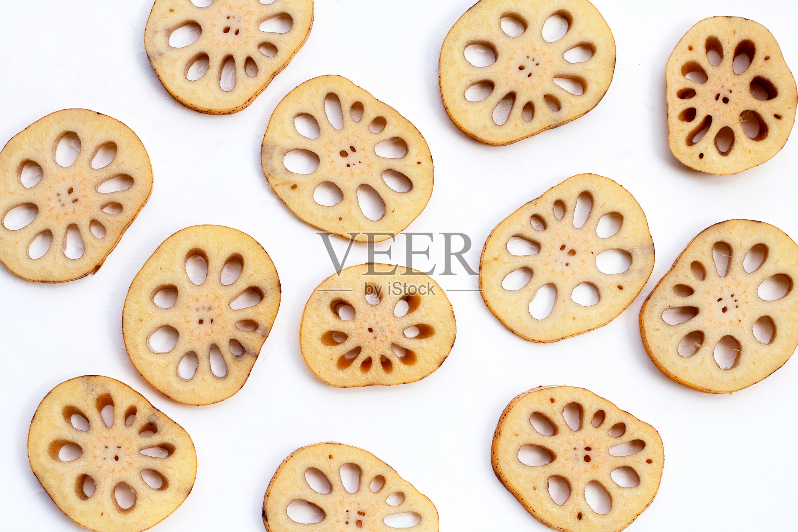 白底莲藕照片摄影图片