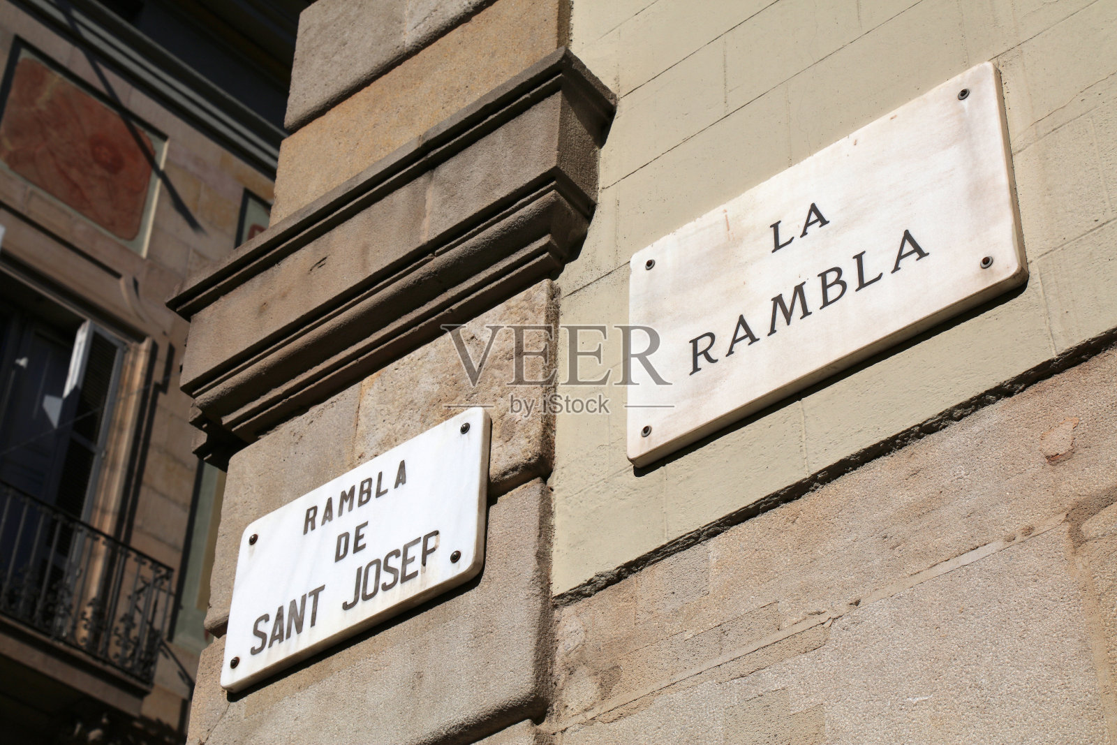 西班牙巴塞罗那的兰布拉照片摄影图片