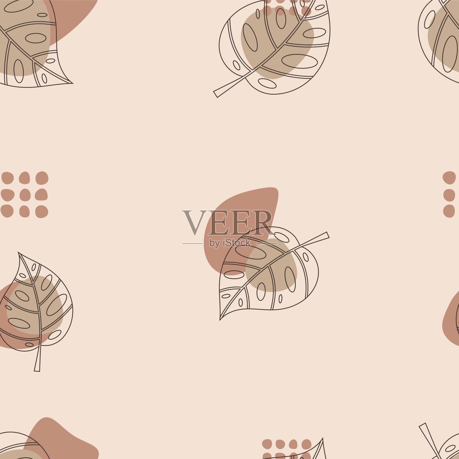 蓬莱蕉无缝模式插画图片素材