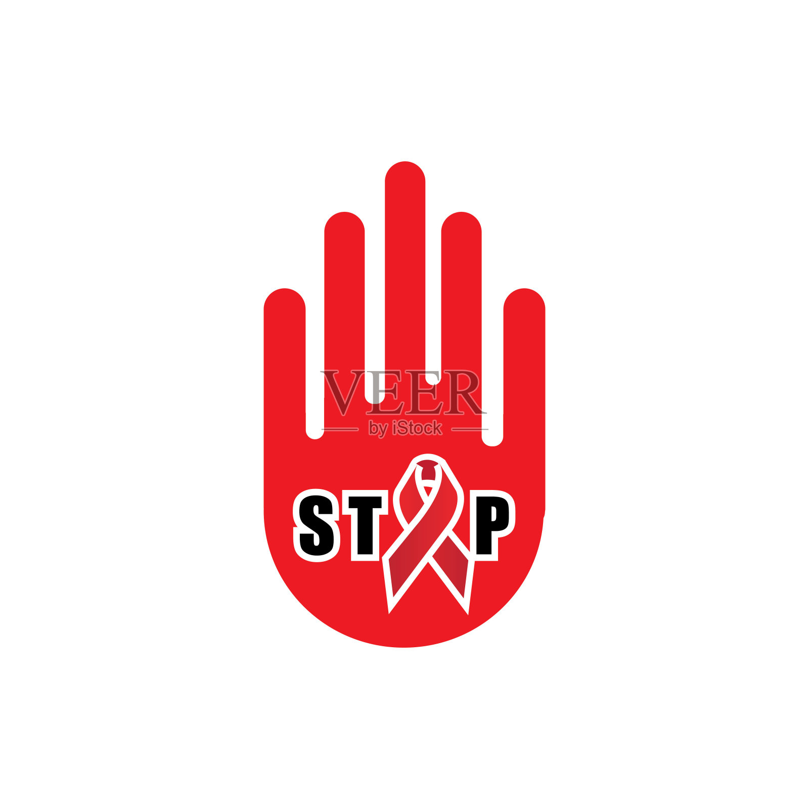 标志矢量图标健康艾滋病插画图片素材