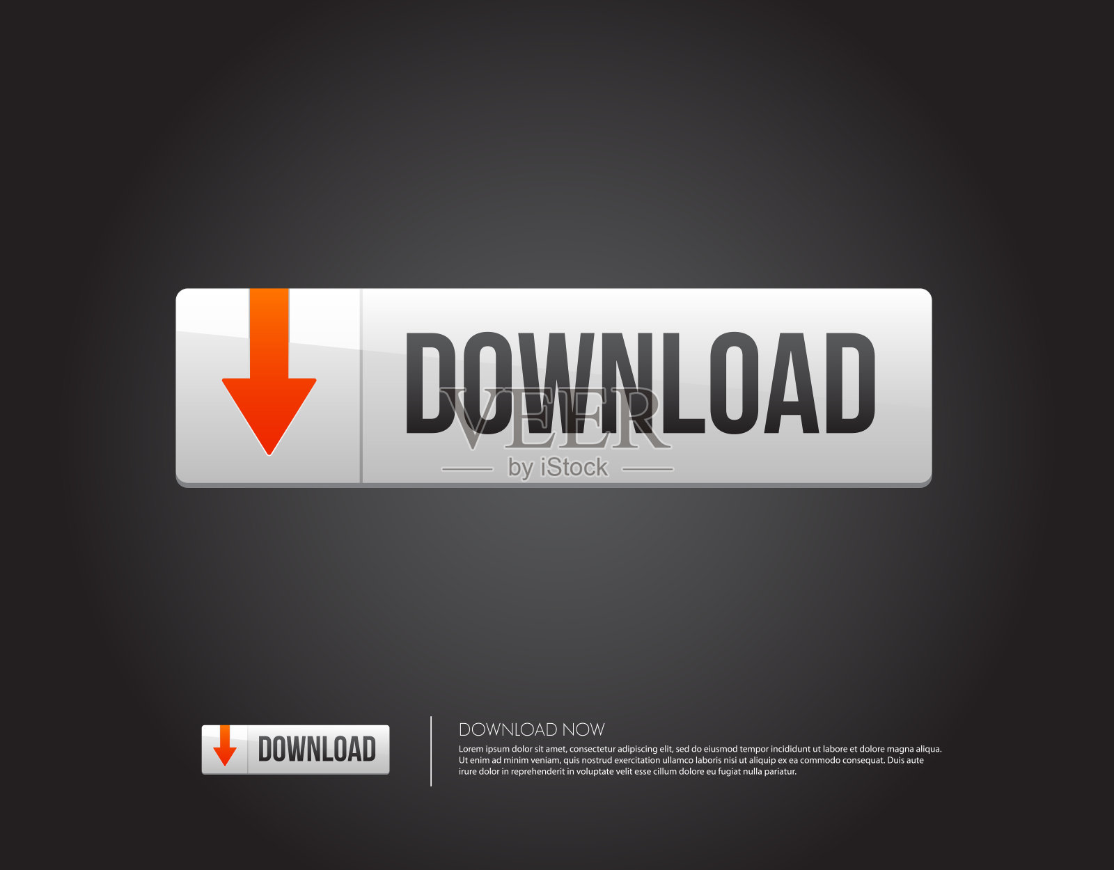 下载按钮矢量插图设计元素图片