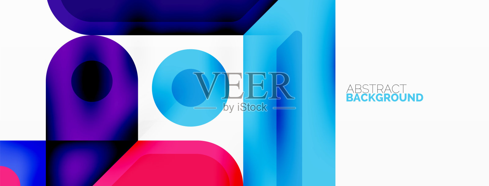 正方形和圆形最小抽象背景。矢量插图墙纸横幅背景插画图片素材