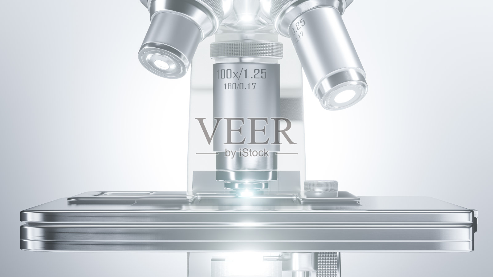 特写镜头科学实验室显微镜。照片摄影图片