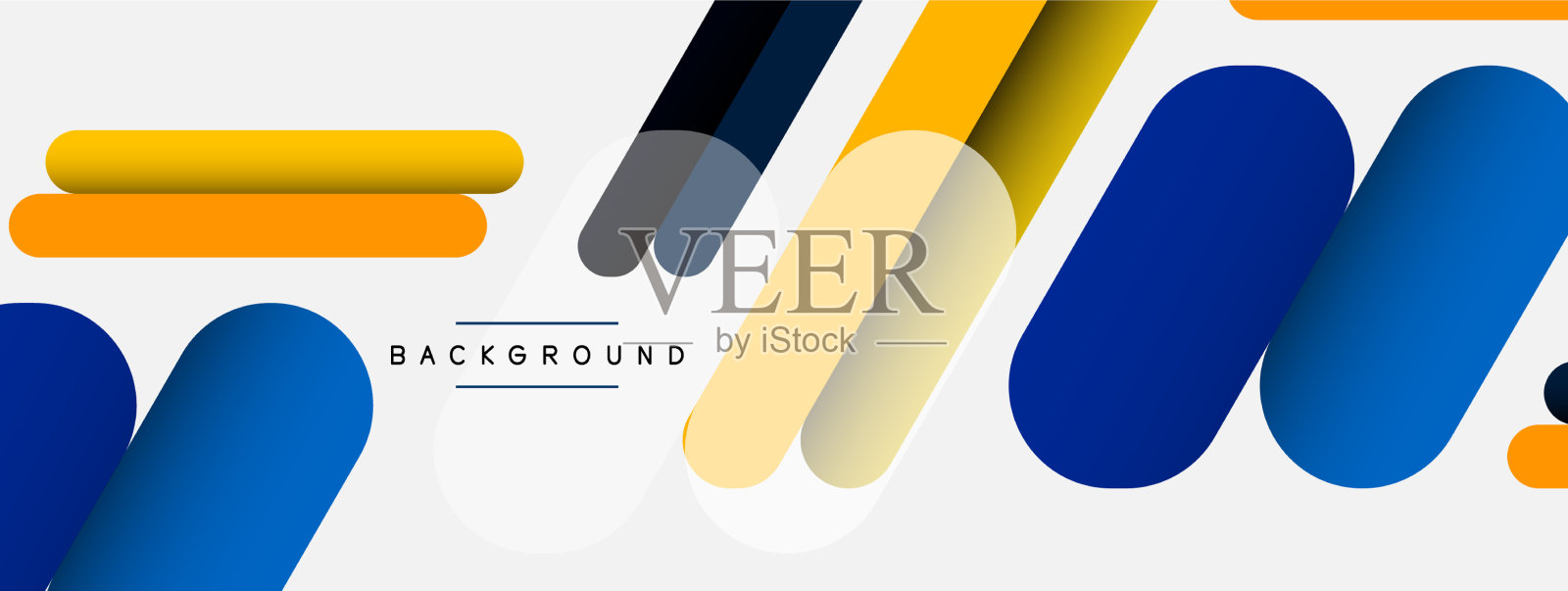 抽象背景圆形状线插画图片素材