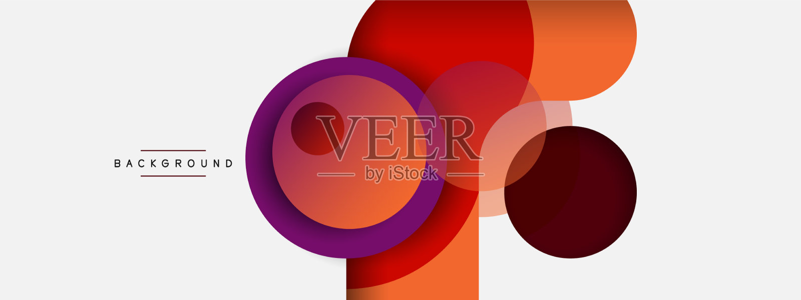 圆形和圆形形状抽象背景插画图片素材