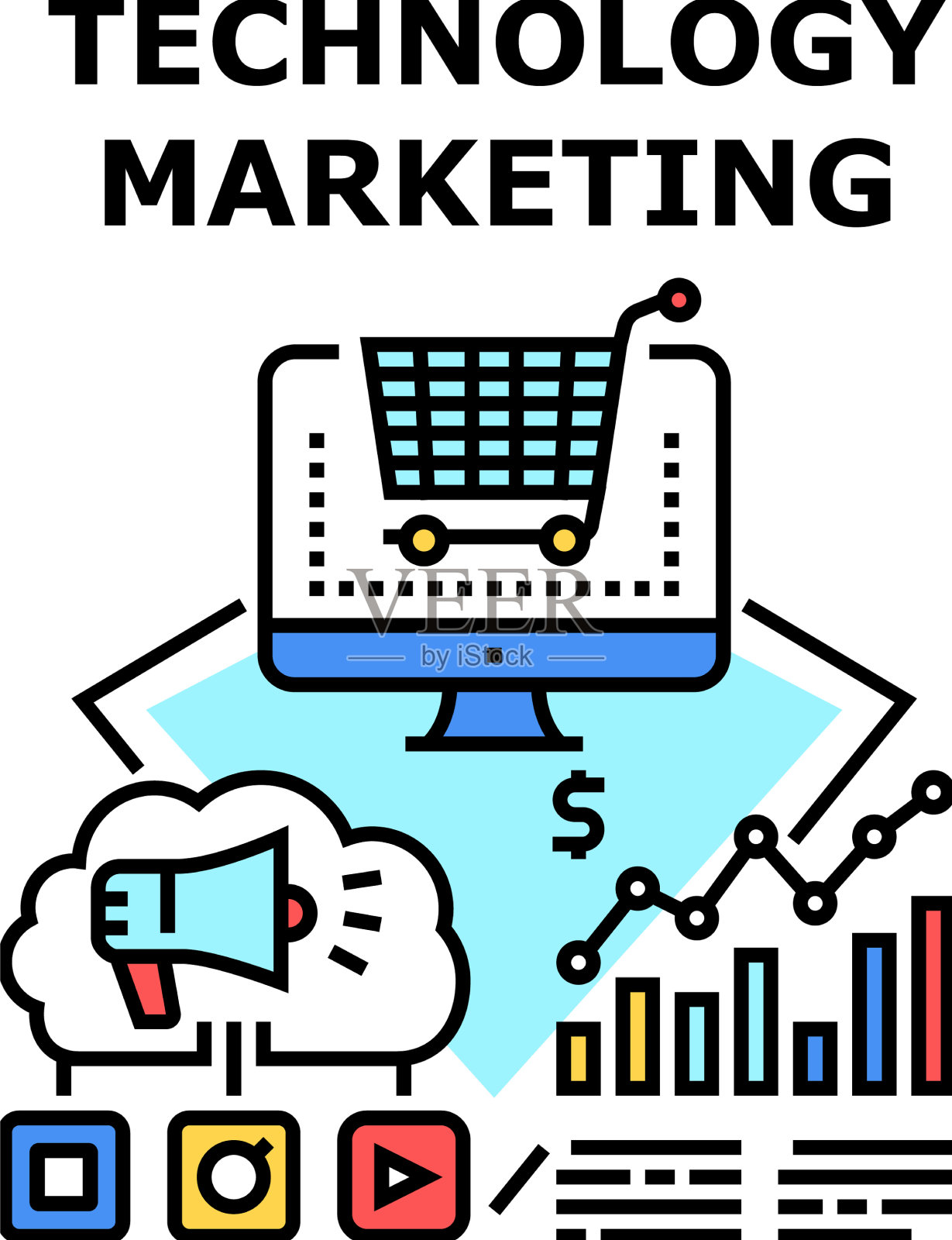 技术营销图标设计模板素材