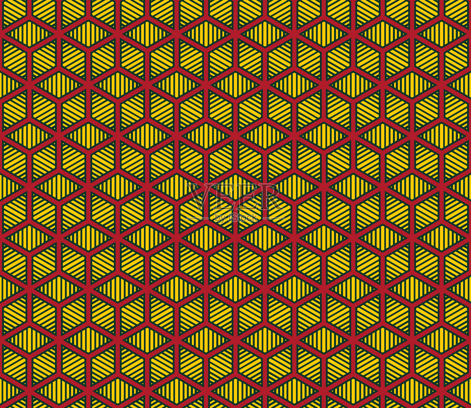 粉色无缝背景与黄色钻石插画图片素材