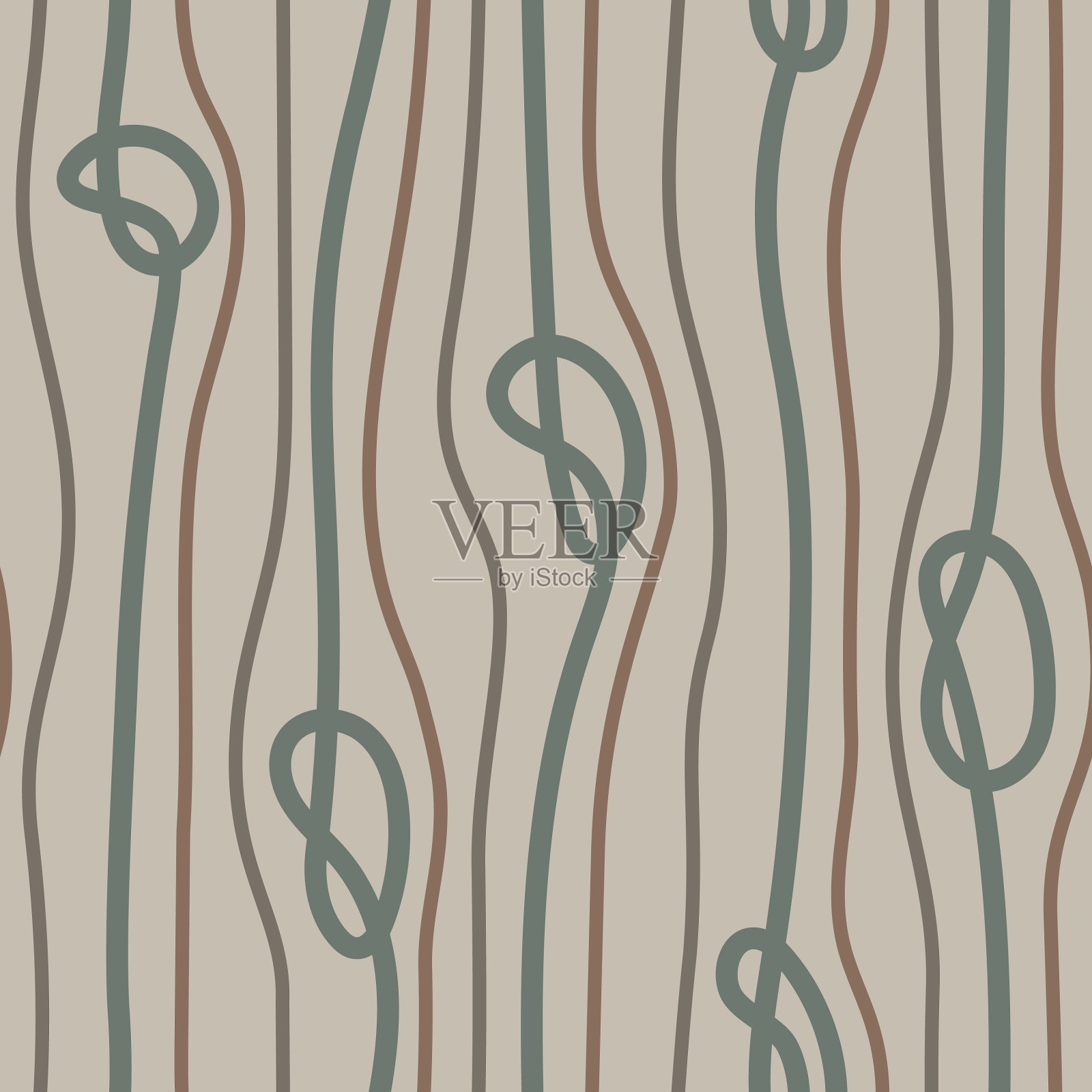 米色无缝背景与垂直绳索插画图片素材