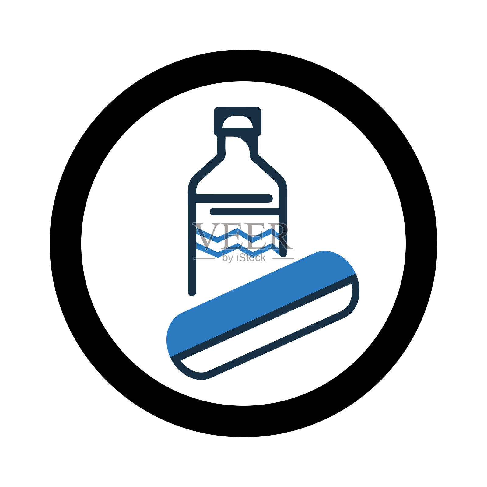 面包食品供应水图标插画图片素材